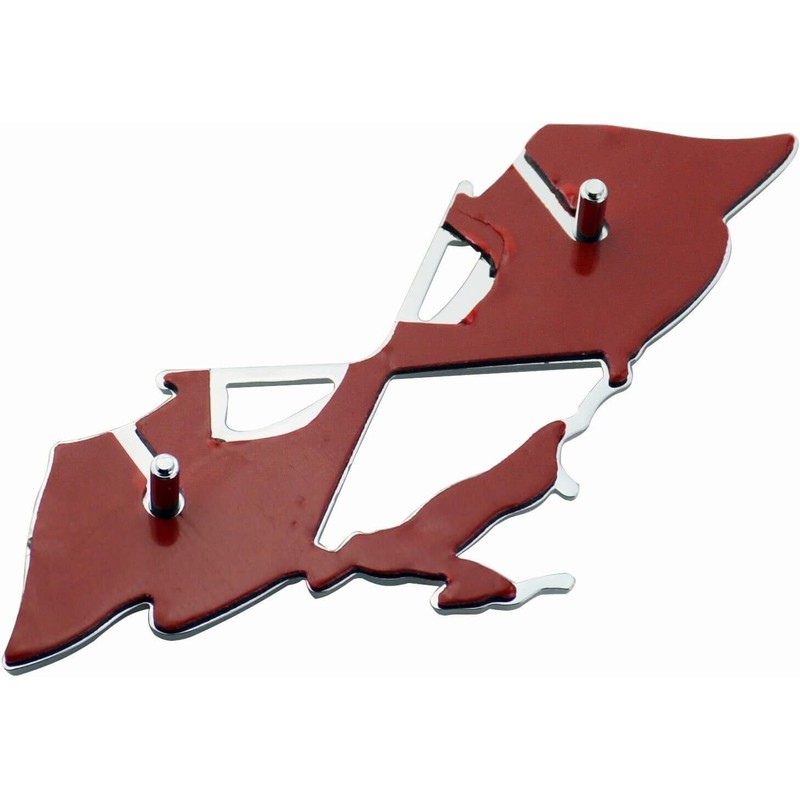 1Pc 1961 Impala Die Cast Rear Quarter Panel Emblem Crossed