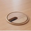 Gedotec Untreated Oak Cable Grommet | Plain | 1 Piece