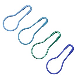 Healifty Bulb Pins Calabash Pins Metal Gourd Safety Pins for DIY Craft Making and Clothing Knitting Stitch Marker 100pcs (Mixed Color)