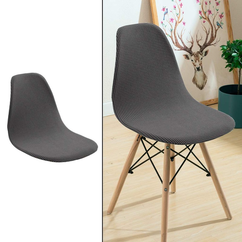 Fenteer Armless Shell Chair Seat Cover Washable Removable Modern Ritual