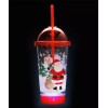 Christmas Santa Light Up Reusable Cup with Lid and Straw-18oz