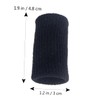 LALAFINA 10pcs Finger Sweatband Sleeves Stretchy Black Finger Protectors for