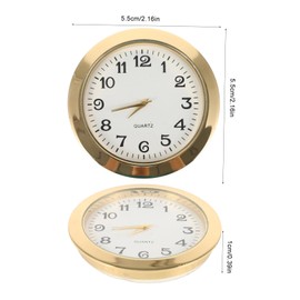 SHINEOFI Retro Clock Insert with Roman Numerals Round DIY Clock Head Replacement for Home Office Crafting Vintage Style Design
