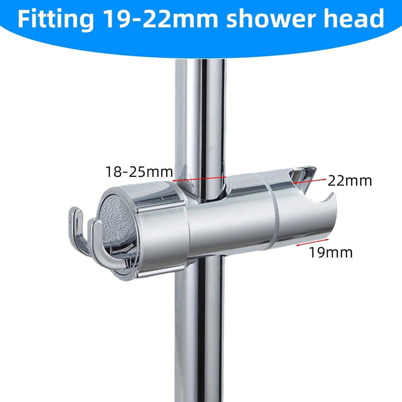 Acpetdr Shower Head Holder - Universal Adjustable Bracket for 18-25MM