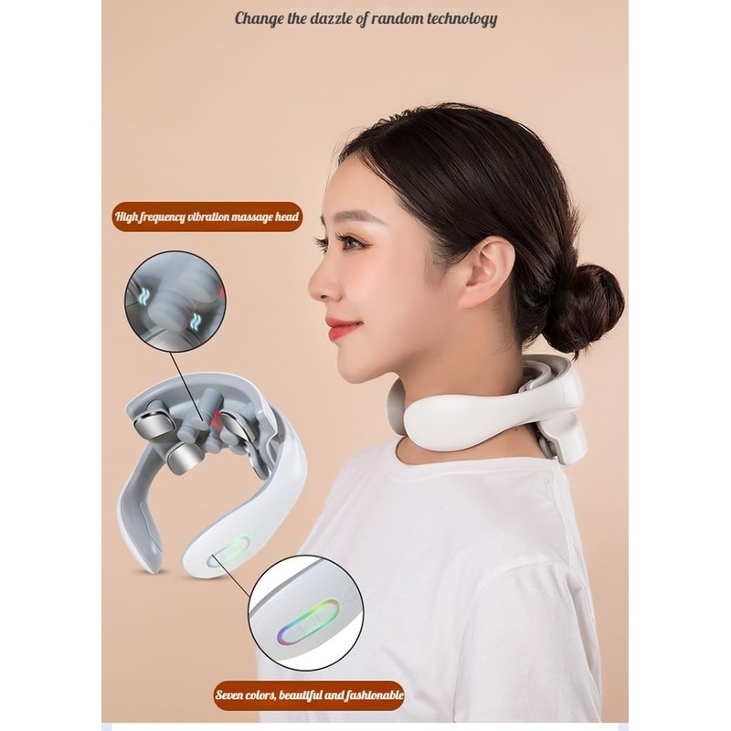 NW 1776 Portable Smart Neck Massager with Heat, 4 Massage