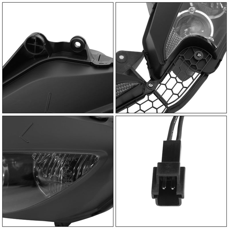 TCMT Headlight Head Lamp Assembly Fit For Yamaha YZF R6