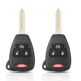 Key Fob Replacement Fits for 2009-2018 Jeep Wrangler/ 2010-2017 Jeep Compass Patriot Keyless Entry Remote Control OHT692713A (Pack of 2)