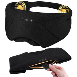 Bluetooth Sleep Mask with Headphones for Women and Men, Total Blackout Sleep Eye Mask with Zip, Soft Sleeping Headphones for Sleeping, All Night Comfort for Travel, Bed