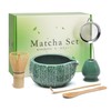 RANERANE Matcha Whisk Set 6Pcs,Matcha Whisk (Chasen) and Holder,Matcha Bowl
