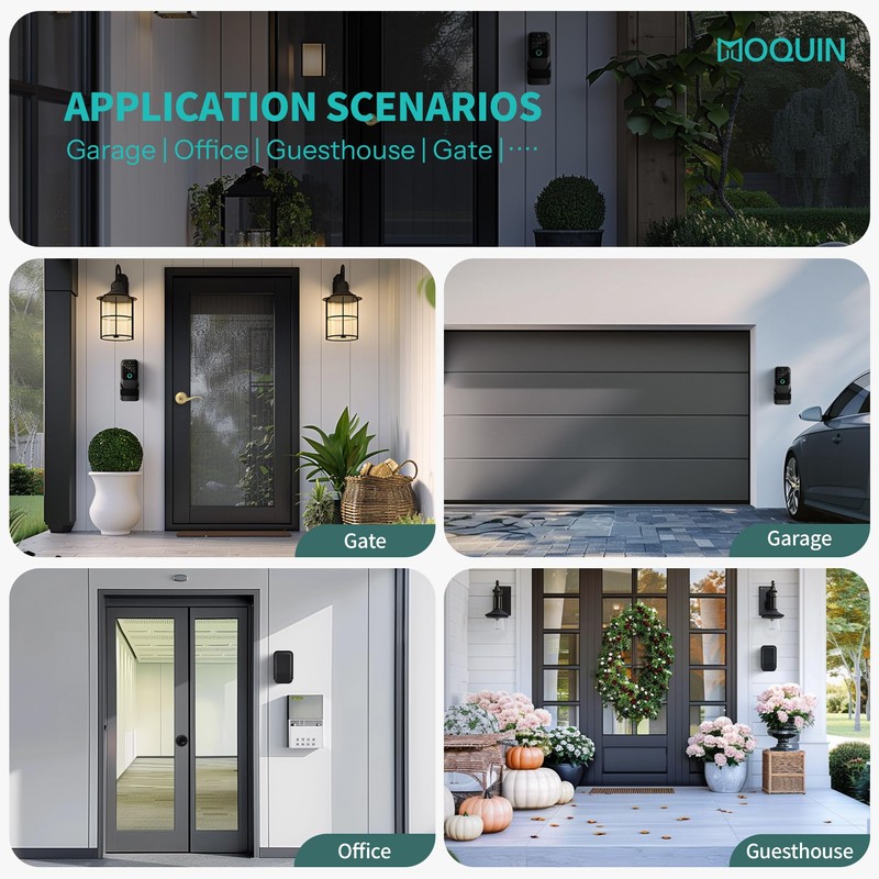 Moquin Smart Lock Box for House Keys, Fingerprint Lockbox Bluetooth
