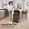 Rubbermaid Premier High-Capacity Step-On Trash Can, 19 Gallon, Single or