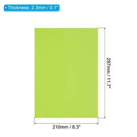 PATIKIL Rubber Stamp Sheets, 11.7x8.3" Soft Rubber Stamp Carving Block A4 Size Stamp Sheet for Laser Engraving Machine Rubber Stamps Ink Stamp Pads, Green