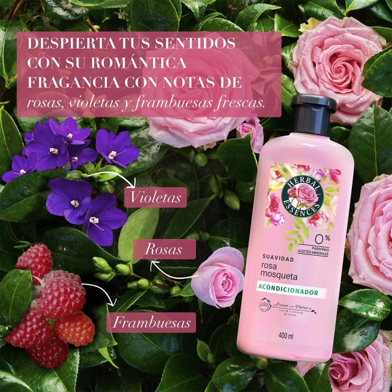 Acondicionador Herbal Essences Smooth Rosa Mosqueta 400ml