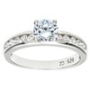 Elegano Sterling Silver Engagement Ring – Solitaire Set Cubic Zirconia
