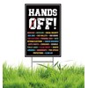 Hands Off Protest Yard Sign Social Security And Medicare Protest
