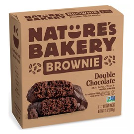 NATURES BAKERY Double Chocolate Brownies, 2 OZ