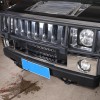Ynei Front Bumper Panel Glossy Chrome Exterior Cover Molding Fits