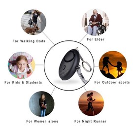 Tactical Scorpion Gear R1 Self Defense 130dB Personal Alarm w Light for Security