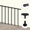 Metal Deck Railing, Flat Railing Kit, Metal Porch Railing Outdoor,