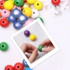 NewZC 550 Pieces Colourful Wooden Beads Set Wooden Beads for