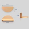 HDHLDULYK 4 Pcs Half Moon Cabinet Door Handles Gold Semicircle
