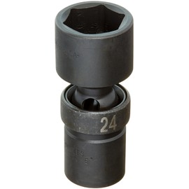 SK Tools USA 1/2" Drive, 24MM, 6 Point, Standard Swivel Impact Socket | 34374