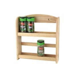 APOLLO 6328 2-Tier Spice Rack, Wood, Natural, 24.5x27x7