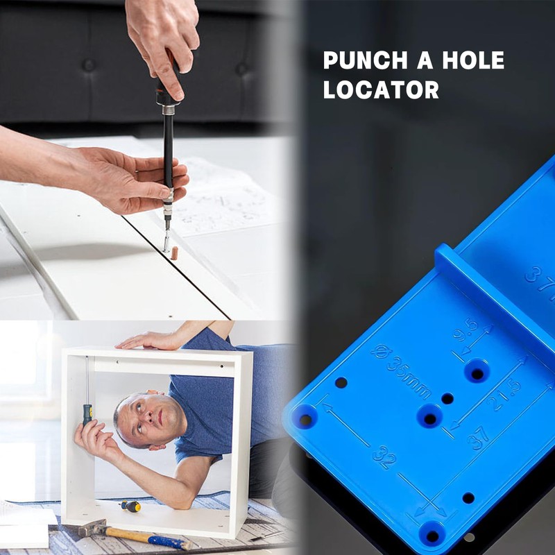 Drilling template blue hole row template pot hinge template, pot