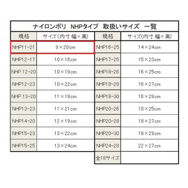 Heiko NHP-1121 Food Bags, Nylon Poly, Pack of 100