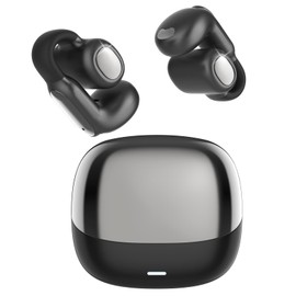 ANSTEN Open Ear Headphones Bluetooth 5.4, Clip On Headphones with ENC HD Noise Cancelling for Calls, IPX5 Waterproof, 80H Standby Time, USB-C Quick Charging, Perfect for Sports, Fitness