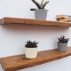 MLOQI Floating Shelf Brackets Heavy Duty,Invisible Shelf Brackets,Hidden Shelf Brackets,Black