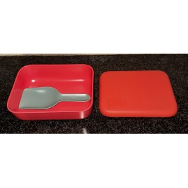 Ollie NEW Ollie Puptainer Dog Food Red Storage Container w/ Scoop