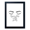 AIANHUA Back and White Makeup Room Wall Art Woman Girly