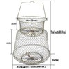 Metal Fish Basket. Wire Metal Fish Basket. Foldable Fishing Cage.