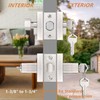 Probrico Square Entry Levers and Single Cylinder Deadbolts Combo Pack,