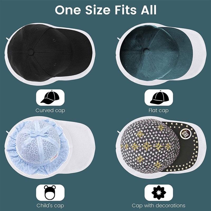 Baseball Cap Hat Washer for Washing Machine, 2 Pack Cap