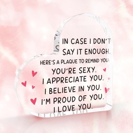 Romantic Valentine's Day Office Desk Decor I Love You Gifts for Him Her Meaningful Wedding Anniversary Birthday Gifts for Boyfriend Girlfriend Wife Husbands Desk Decor Decorations Sign