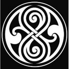 Whovian Seal of Rassilon Sticker Decal Notebook Car Laptop 5.5" (White) CCI226