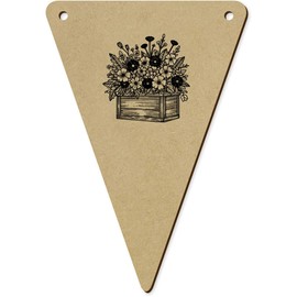 5 x 140mm 'Window Box Planter' Wooden Bunting Flags (BN00085766)