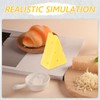 Abaodam Artificial Cheese, Scale Fake Cheese Simulation Triangle Realistic Dessert