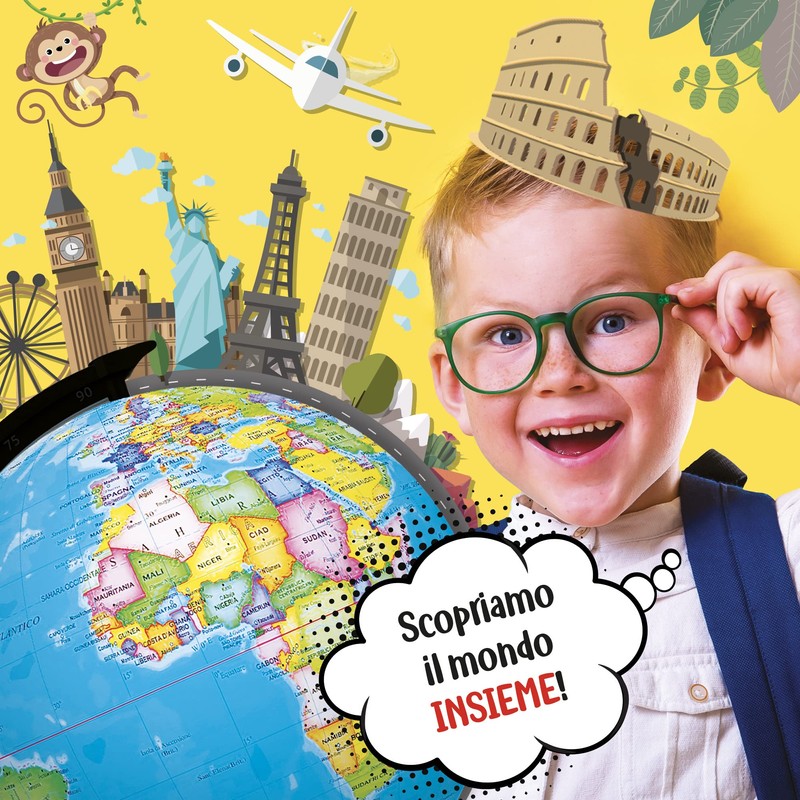 Lisciani Spiele I'm in Genius My First World Map, 100095