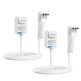 Replacement for Lemax Lighted Village Accessory AC/DC 4.5V Power Adapter with 3 Output,Compatible with Lemax #94563 94564 74707 74295 84428 94565 Christmas Micro Lighting Building Decoration(2 PCS)