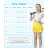 QooNoo Girls Pleated Tennis Skirts with Shorts Athletic Skirt with