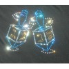 Unbranded 7.5" Dreidels iron on hot fix rhinestone Hanukkah transfer