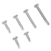 200PCS Round Head Cross Screws 304 Stainless Steel Self Drilling