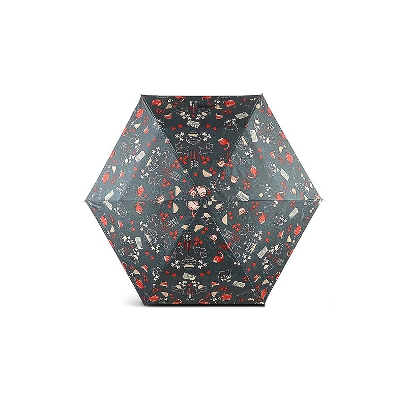 RADLEY Mini Responsible Telescope Umbrella Bell Boy in Dragon Green