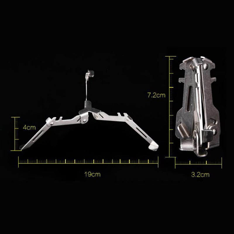 Techigher Universal Gas Canister Stand Foldable Metal Tank Stove Base