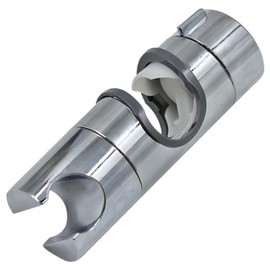 Adjustable Shower Head for Slide Bar, Universal 18-25MM O.D. Bathroom Replacement 360° Rotation Sprayer Holder for Slide Bar Slider Clamp,Rail Hand Shower Bracket，Plated