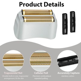 Chiplesier Pro Shaver Replacement Foil and Cutters, Compatible with Andis Profoil Lithium Foil Shaver 17150 17160 17155 17220