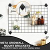 Sumnacon 32 PCS Gridwall Mount Brackets, Metal Grid Panel Accessories,